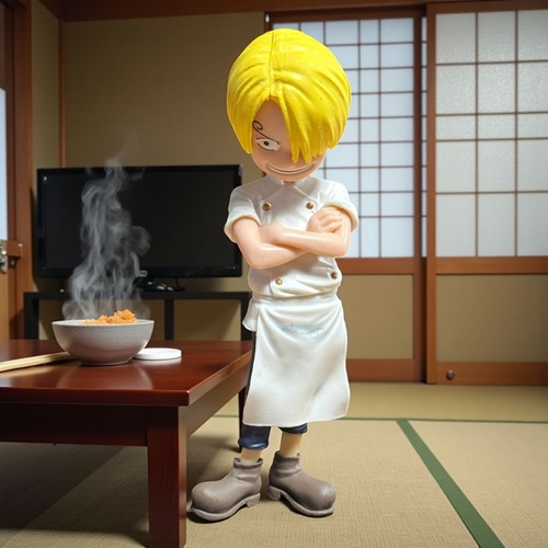 Dekoratif Orta Boy One Piece Anime/manga Figür Young Sanjii