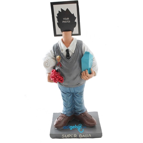Dekoratif Süper Baba Foto Biblo Wd31016