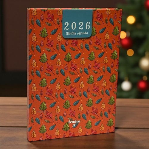 Denden 2026 Turuncu Günlük Ajanda