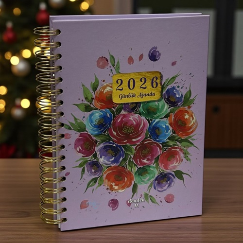 Denden Spiralli 2026 Flowers Desen Ajanda
