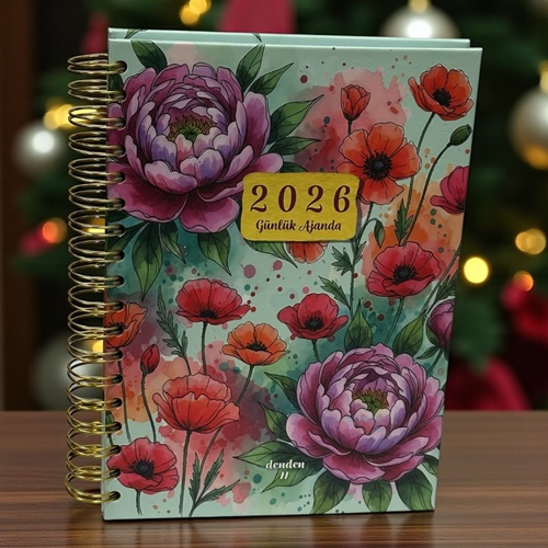 Denden Spiralli 2026 Flowers Desen Ajanda