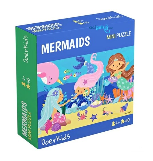 Deniz Kızı Mini Puzzle 40 Parça 4+ Yaş