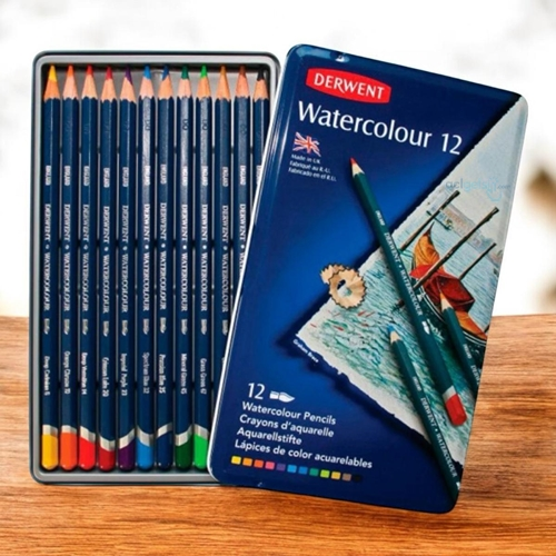 Derwent Watercolour Suluboya Kalemi 12 Renk