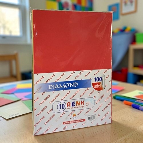 Diamond Renkli Fotokopi Kağıdı A4 100 Lü 80gr M-50304