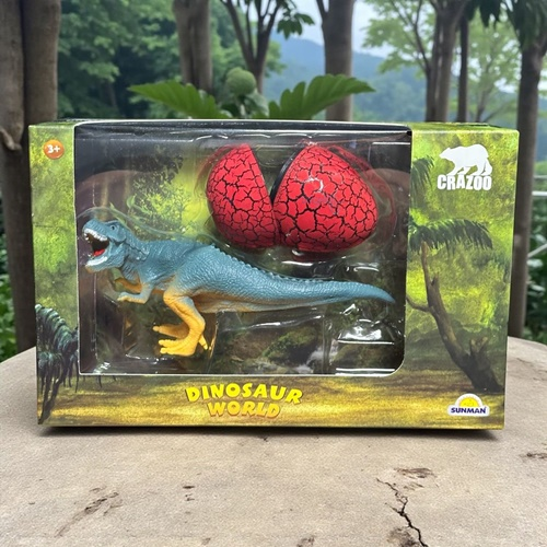 Dinozor Ve Yumurta İçinde Yavrulu Oyun Seti Mavi T-rex