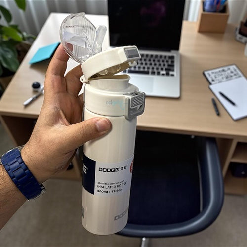 Dodge Çelik Termos Matara Beyaz 500 Ml