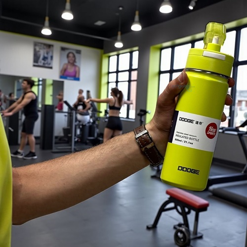 Dodge Çelik Termos Matara Yeşil 600 Ml