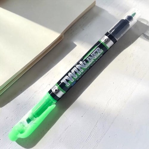 Dong-a Twinliner Fosforlu Kalem Yeşil