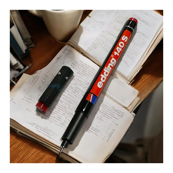 Edding Asetat Kalemi Permanent 140 S Kırmızı