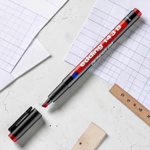 Edding Asetat Kalemi Permanent 143 B Kırmızı