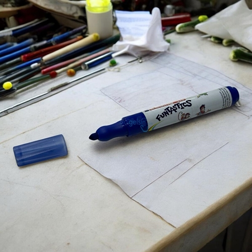 Edding Funtastics Çocuklar İçin Kalın Uçlu Keçeli Kalem Mavi