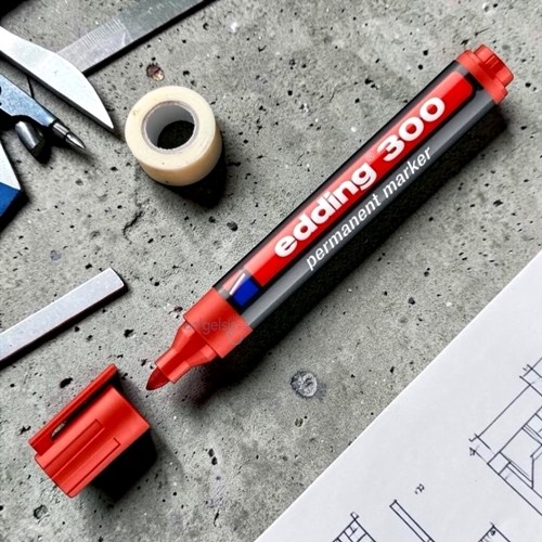 Edding Permanent Markör Kalemi Kırmızı 300