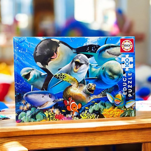 Educa Puzzle 100 Parça Sualtı Selfiesi