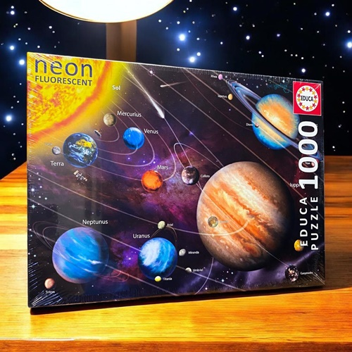 Educa Puzzle 1000 Parça Güneş Sistemi Neon
