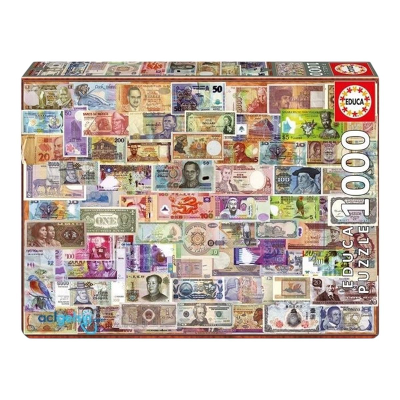 Educa Puzzle 1000 Parça World Banknotes