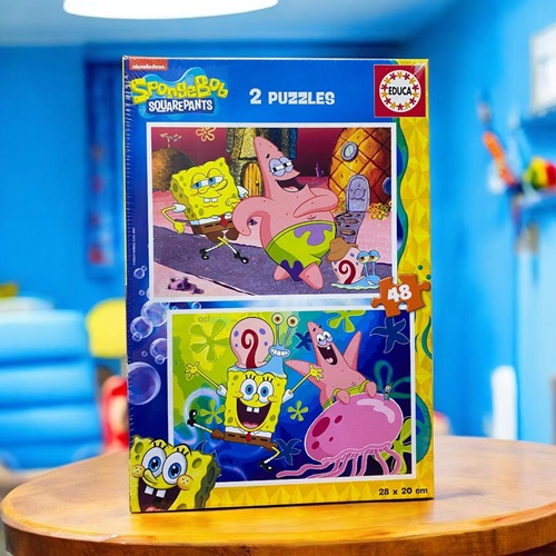 Educa Puzzle 2×48 Parça Sünger Bob