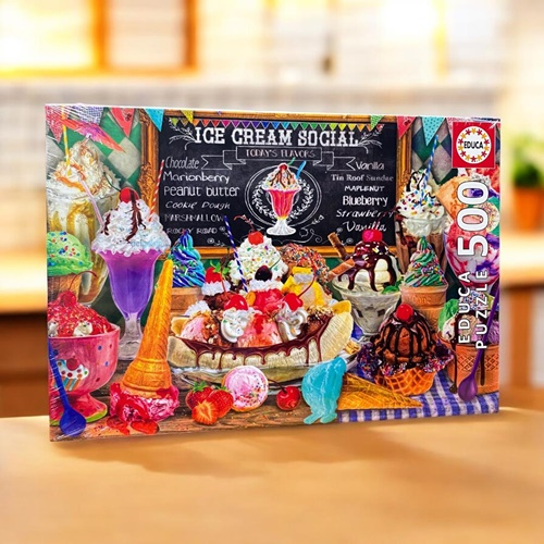 Educa Puzzle 500 Parça Dondurma Dükkanı