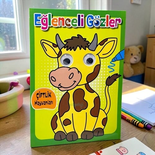 Eğlenceli Gözler - Çiftlik Hayvanları Boyama Kitabı