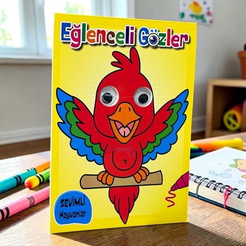 Eğlenceli Gözler - Sevimli Hayvanlar Boyama Kitabı