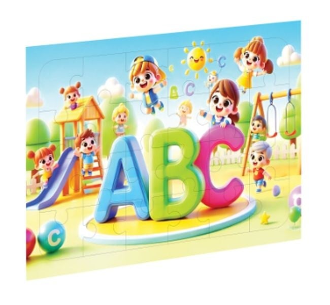 Eğlenceli Harfler Ahşap Puzzle