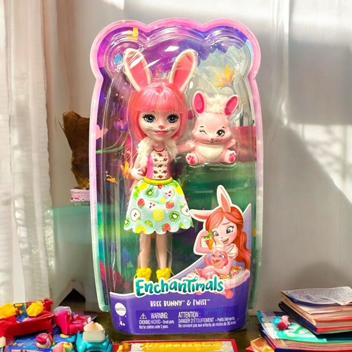 Enchantımals Karakter Bebekler Bree Bunny & Twist