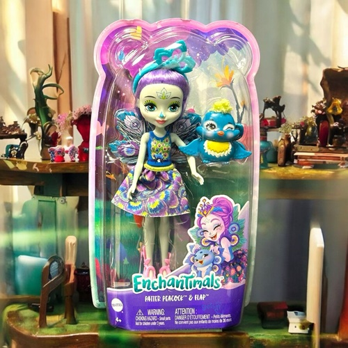 Enchantımals Karakter Bebekler Patter Peacock & Flap