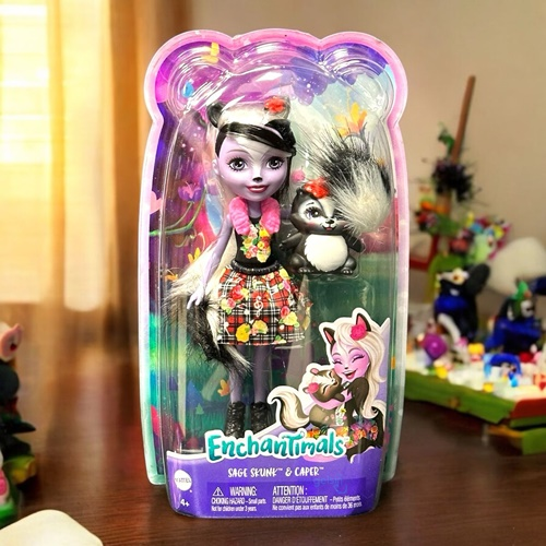 Enchantımals Karakter Bebekler Sage Skunk & Caper