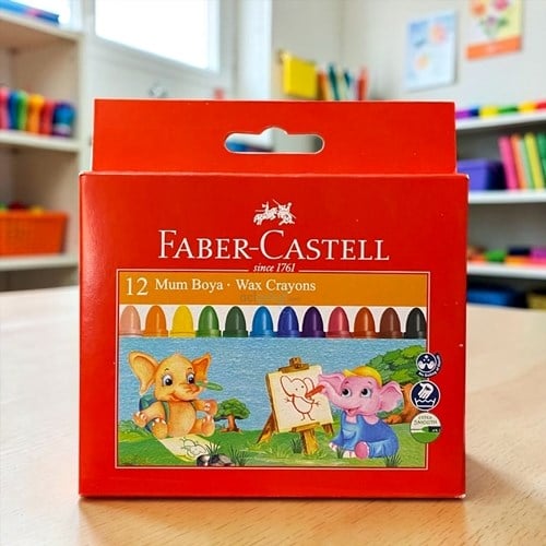 Faber Castel Süper Yıkanabilir Mum Boya 12 Renk