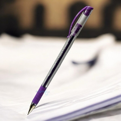 Faber Castell 1425 İğne Uçlu Tükenmez Kalem Lila
