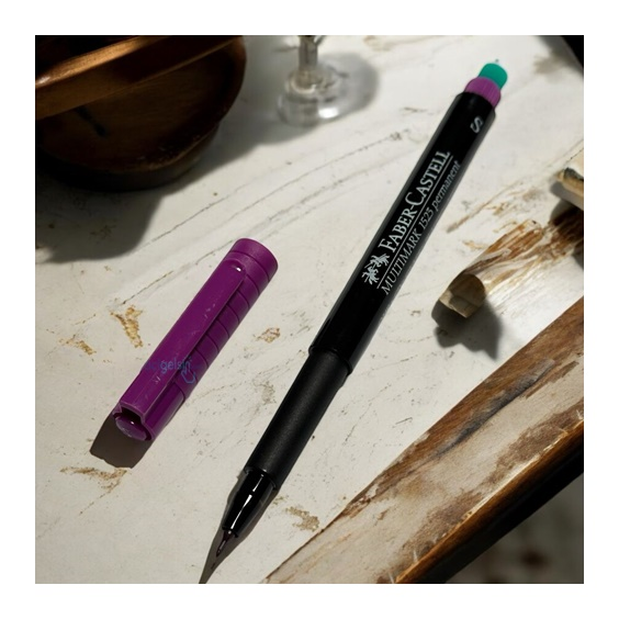 Faber Castell Asetat Kalemi Permanent S Mor