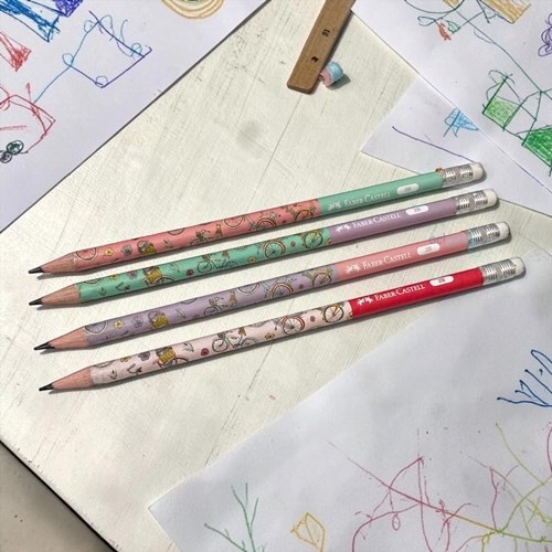 Faber Castell Bisiklet 2b Silgili Kurşun Kalem (adet)