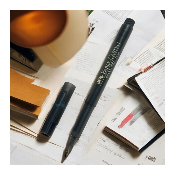 Faber Castell Broadpen Keçeli Kalem 0.8 Mm Gri