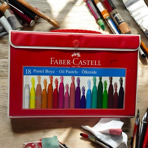 Faber Castell Çantalı Pastel Boya 18 Renk