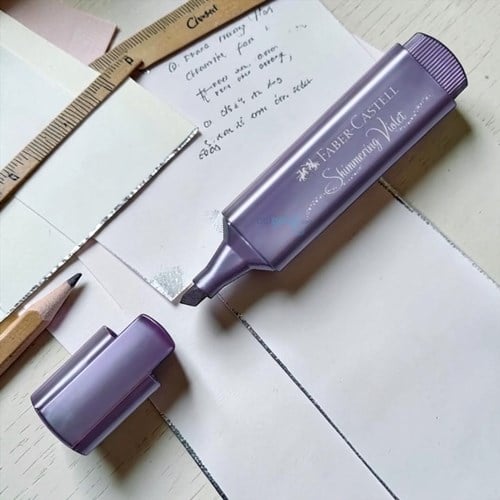 Faber Castell Fosforlu Kalem Metalik Mor