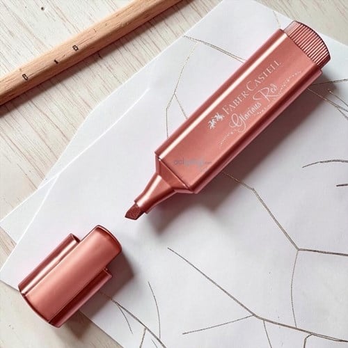 Faber Castell Fosforlu Kalem Metalik Pembe