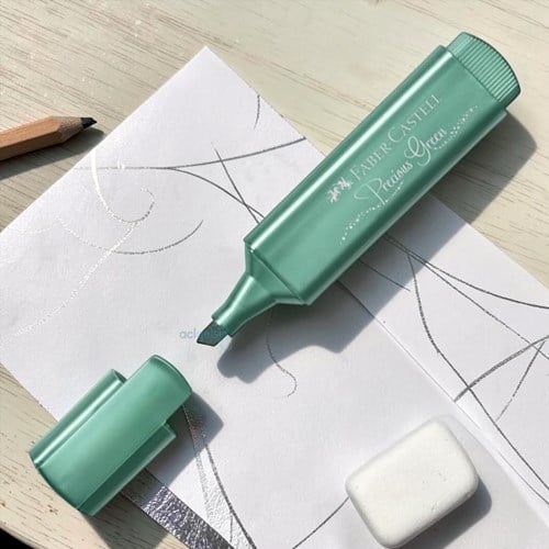 Faber Castell Fosforlu Kalem Metalik Yeşil
