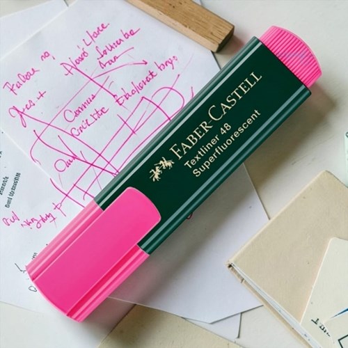 Faber Castell Fosforlu Kalem Pembe