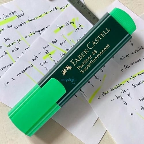 Faber Castell Fosforlu Kalem Yeşil