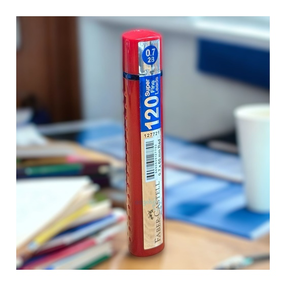 Faber Castell Grip Min 07mm Kalem Ucu 120 Li Tüp Kırmızı