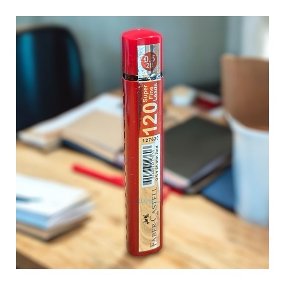 Faber Castell Grip Min Kalem Ucu 05mm 120li Tüp Kırmızı