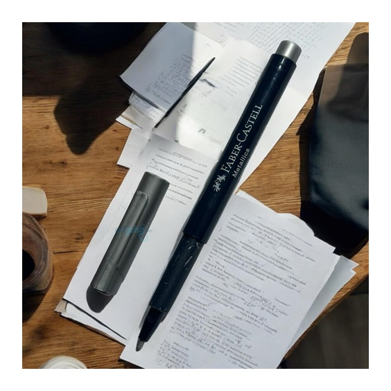 Faber Castell Metalik Marker Kalem Metalik Gümüş