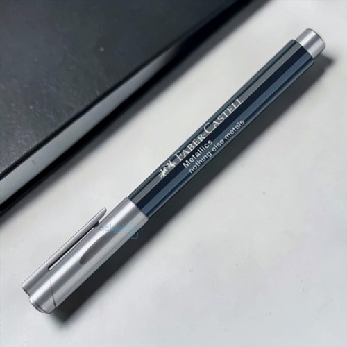 Faber Castell Metalik Marker Kalem Metalik Gümüş