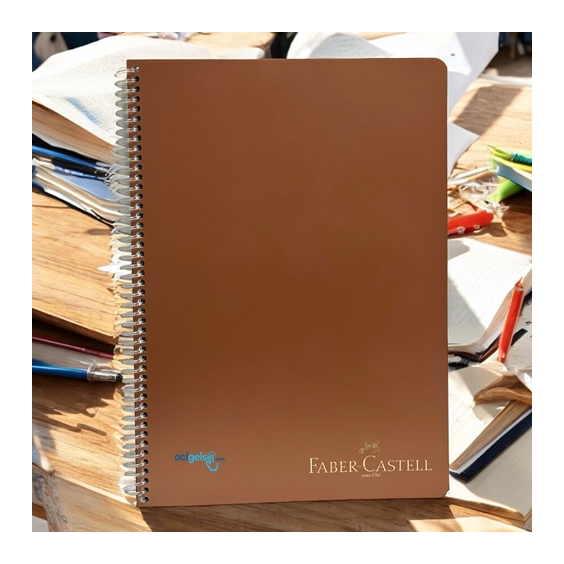 Faber Castell Metalik Spralli Defter 120 Yaprak Çizgili