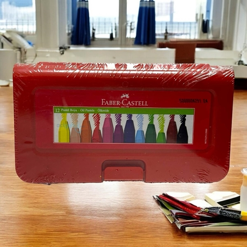 Faber Castell Plastik Çantalı Pastel Boya 12 Renk