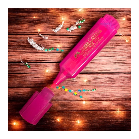 Faber Castell Şeffaf Gövde Fosforlu Kalem Pembe