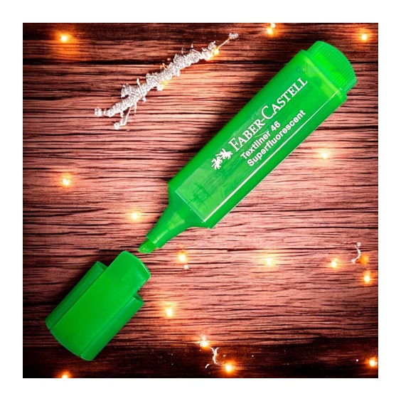 Faber Castell Şeffaf Gövde Fosforlu Kalem Yeşil