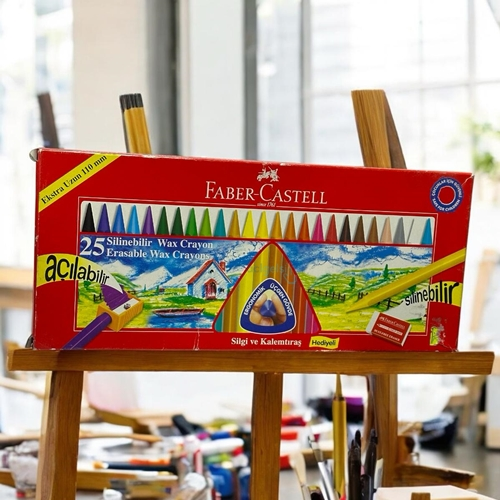Faber Castell Silinebilir Wax Crayon Pastel Boya 25 Renk