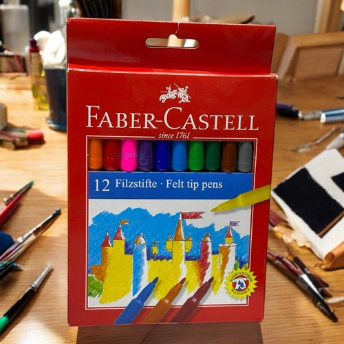 Faber Castell Unicolor Keçeli Kalem 12 Renk