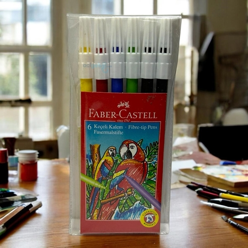 Faber Castell Yıkanabilir Keçeli Kalem 6 Renk