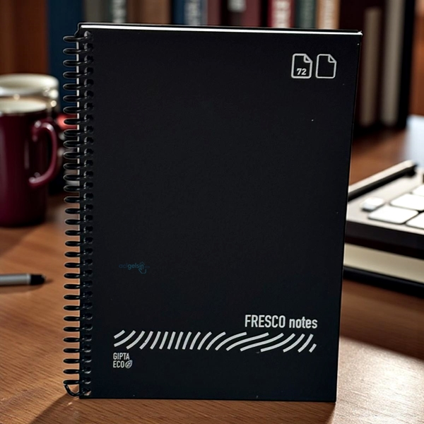 Fresco Eco Spralli Pp Kapak 72 Yaprak Defter A5 72 Çizgisiz